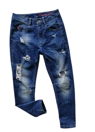 Крутые рваные мужские джинсы pause jeans 25 в отличном состоянии