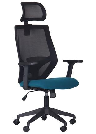 Крісло комп'ютерне офісне із сітчастою спинкою AMF Lead Black ...