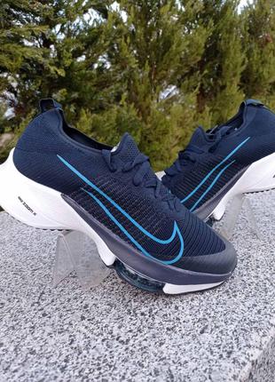 Мужские кроссовки Nike Zoom X темно-синие текстиль