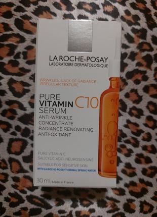 Сироватка-антиоксидант
la roche-posay pure vitamin c10 anti-wr...