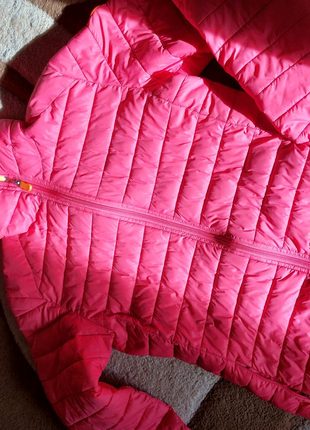 Куртка рожева з внутрішніми кишенями