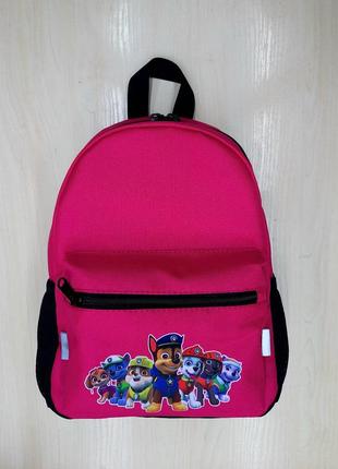 Детский дошкольный рюкзак щенячий патруль розовый 30 см