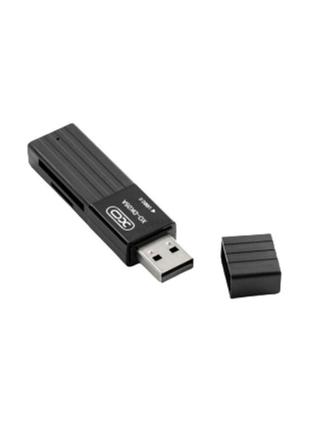 Кардридер XO-DK-05A USB 2.0 / Кардридер 2 TB / Черный