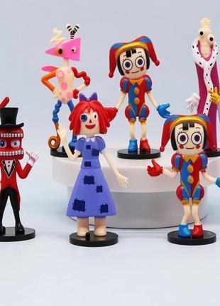 Набір іграшок цифровий цирк digital circus anime pomni, 8 шт, нов