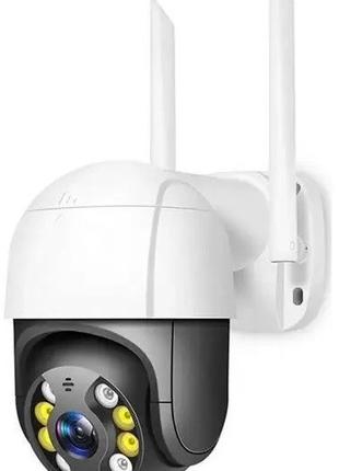 Поворотная IP Wi-Fi камера видеонаблюдения 3MP, Уличная умная ...