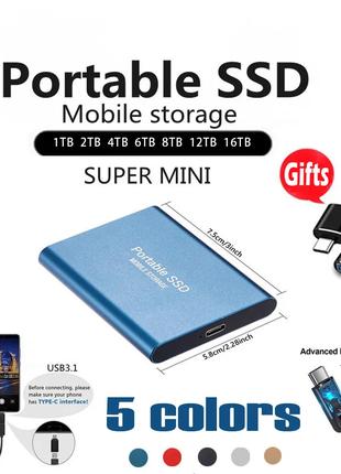 Зовнішній накопичувач SSD USB Type-C Extreme High-speed portab...