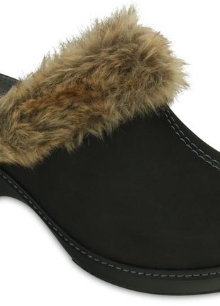 Капці жіночі Crocs cobbler fuzz clog US 6