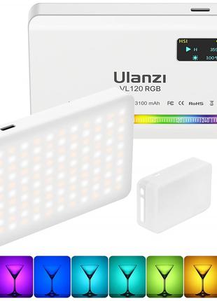 Накамерный свет светодиодная панель ULANZI VL120 RGB White с р...