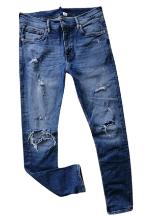 Классные рваные мужские джинсы divided 34 в очень красивом сос...
