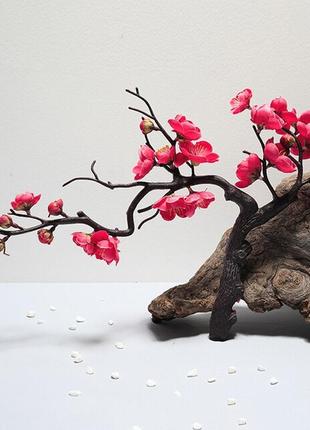 Искусственная цветущая ветка сакуры