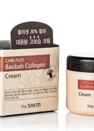 The saem care plus baobab collagen cream с экстрактом баобаба,...