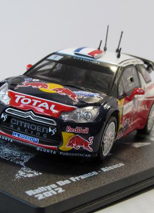 Cirtoen DS3 WRC №1 Rally De France Alsace 2012, Altaya. 1:43 Бокс