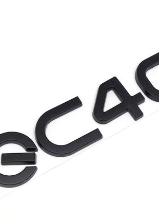 Эмблема надпись багажника Mercedes EQC400 Черный матовый