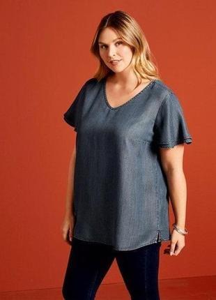 Женская блуза большого размера 58 esmara нитевичка