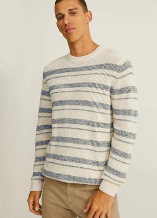 Чоловічий светр з вовною великого розміру 60-62 c&a німеччина