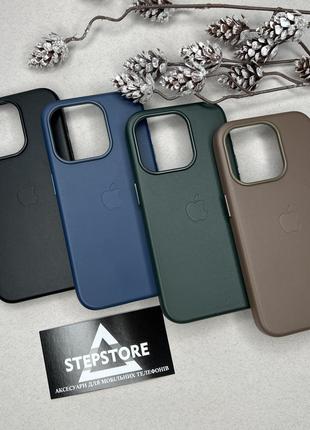 Чохол Leather Case для Iphone 15 Pro з Magsafe з анімацією під...