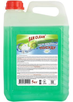 Средство для ручного мытья посуды San Clean Яблоко 5 кг (48200...