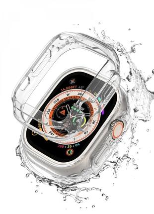 Защитный чехол бампер на Apple Watch Ultra 49 мм прозрачный