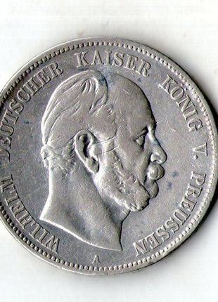 Германская империя › Пруссия › 5 марок 1874 год серебро 27 гра...