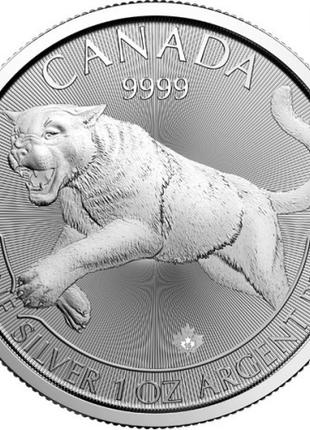 Канада › Королева Елизавета II 5 долларов, 2016 Хищники - Пума...