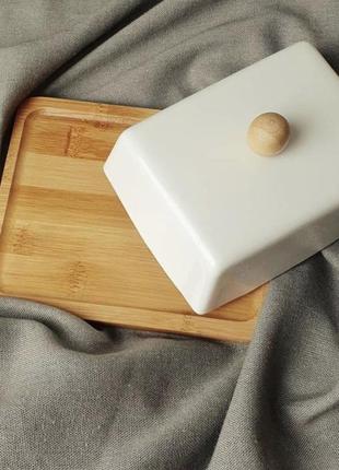 Масленка керамическая емкость для масла масленка