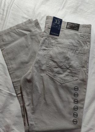 Мужские однотонные брюки canda (c&a), размер l, бежевый