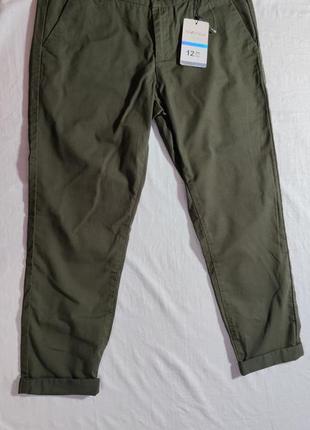 Женские однотонные брюки piazza italia, размер l, темно зеленый