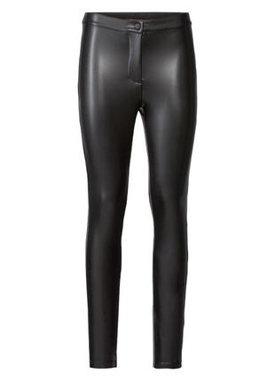 Жіночі теплі штани з еко шкіри esmara, розмір 40/42, чорний