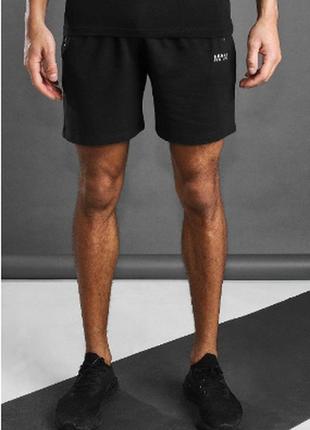 Мужские шорты однотонные boohooman, размер l, черный