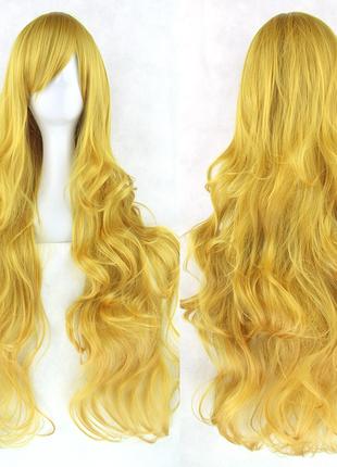 Длинные парики RESTEQ - 80см, золотые волнистые волосы, коспле...