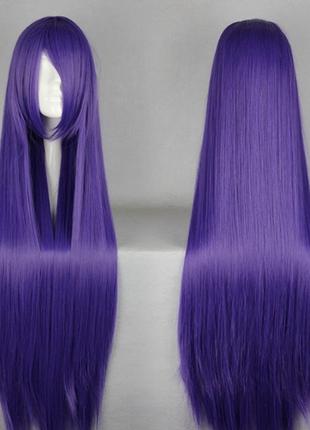 Длинные фиолетовые парики RESTEQ - 100см, прямые волосы, коспл...