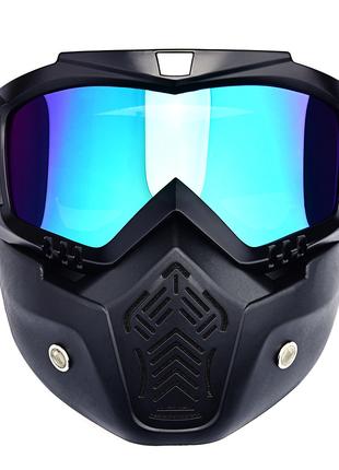Мотоциклетна маска-трансформер RESTEQ Окуляри, лижна маска, дл...