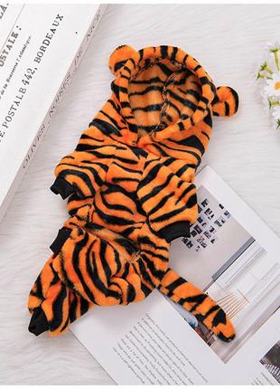 Костюм тигра для животных (размер L) RESTEQ. Тигровый костюм д...