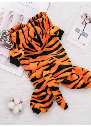 Тигровый костюм для животных (размер М) RESTEQ. Костюм тигра д...