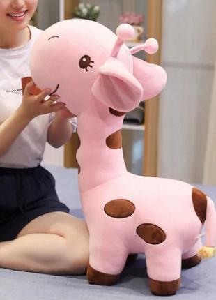 Плюшевий жираф RESTEQ, м'які іграшки, плюшева іграшка рожевий ...