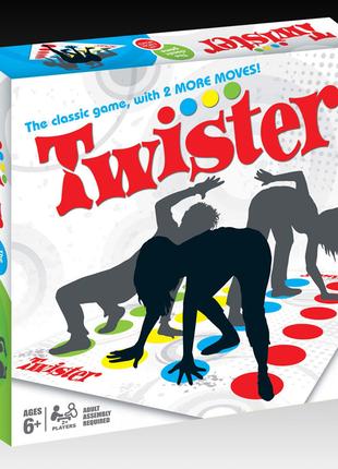 Игра Твистер 2. Настольная игра Twister (новая версия) с двумя...