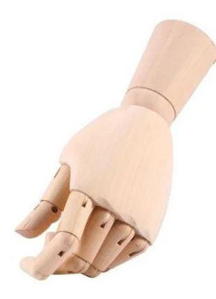 Деревянная рука манекен RESTEQ 25см модель для держания товара...