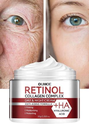 Крем для обличчя OUHOE Retinol 30г. Крем від зморшок OUHOE Ret...