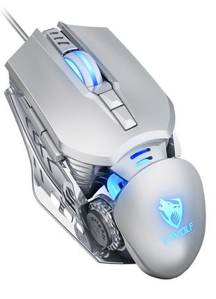 Игровая компьютерная мышка с подсветкой T-Wolf G530 Robocop. П...