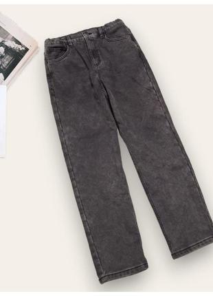 Подростковые джинсы утепленные бойфренд lc waikiki графит