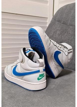 Кроссовки кожаные nike court borough mid 2 grau cd7782-012