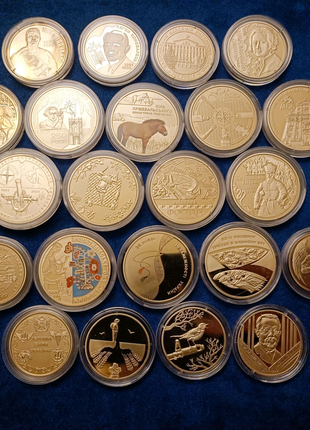 Повний набір пам'ятних,ювілейних монет НБУ 2021 рік (22 шт.)