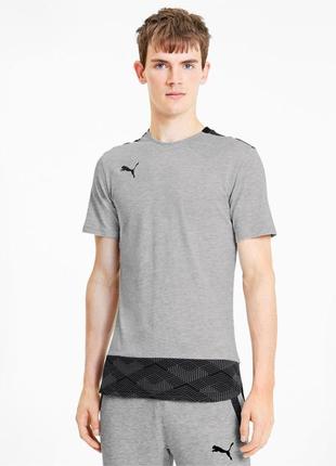 Мужская коттоновая футболка puma teamfinal 21 casuals tee / пу...