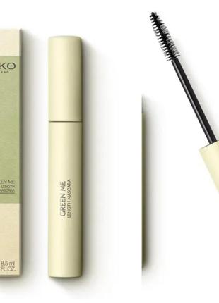 Туш для вій kiko milano green me length mascara, 8 мл