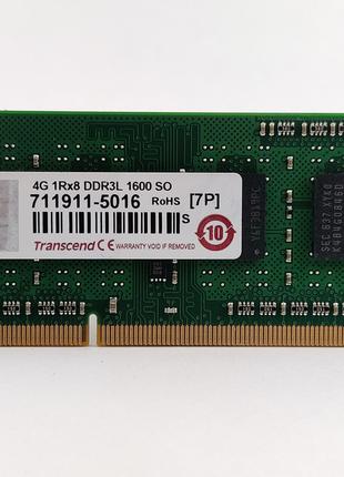 Оперативная память для ноутбука SODIMM Transcend DDR3L 4Gb 160...