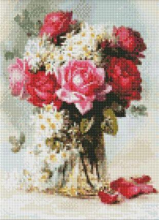 Алмазная мозаика "Ароматный букет роз"