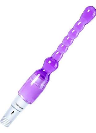 Анальный вибратор - Фиолетовый - 23*2,5 см – Анальные игрушки