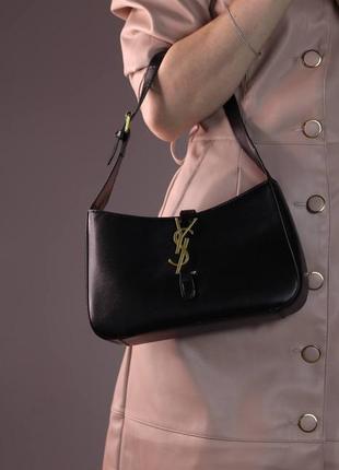 Сумочка yves saint laurent hobo black