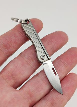 Брелок-нож на ключи, титан/металл арт. 04459