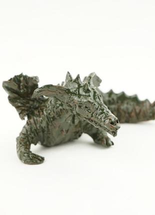 Статуэтка дракон зеленый коллекционный сувенир дракон dragon